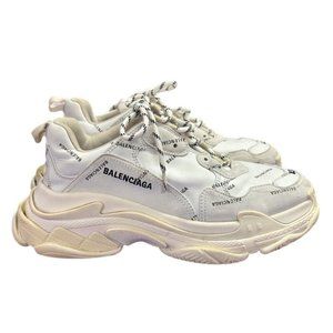 Balenciaga Triple S all over logo sneakers shoes 536737  MENS US 10 EUR 43